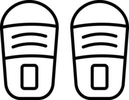 diseño de icono creativo de zapatillas vector