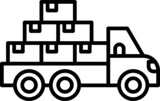 Mover Truck Creative Icon Design vector