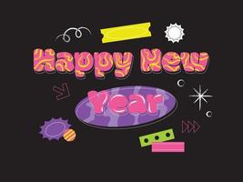 Happy New Year design vector