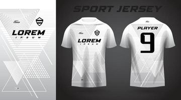 white t-shirt sport jersey design vector