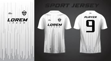 white t-shirt sport jersey design vector