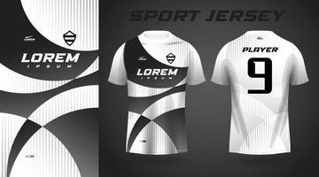 white t-shirt sport jersey design vector