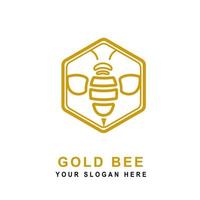 honey Bee animals logo vector illustration