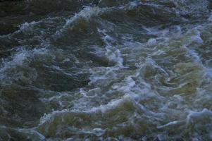 Stormy waves, water close up, storm, dark water. photo