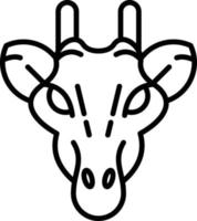 diseño de icono creativo de jirafa vector