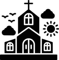 diseño de icono creativo de iglesia vector