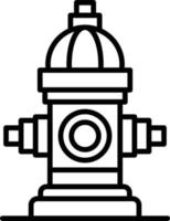 Fire Hydrant Creative Icon Design vector