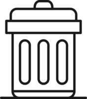 Trash Bin Creative Icon Design vector