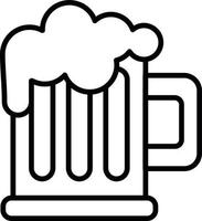 Pint Of Beer Creative Icon Design vector