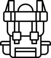 diseño de icono creativo de mochila vector