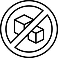 No Sugar Creative Icon Design vector