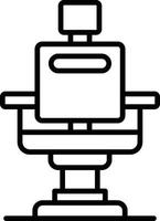 Barber Chair Creative Icon Design vector