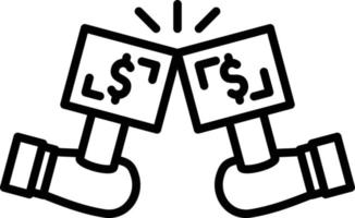 Bidding Creative Icon Design vector