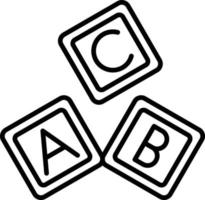 Abc Block Creative Icon Design vector
