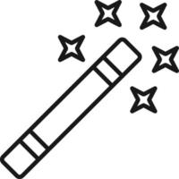 Magic Wand Creative Icon Design vector