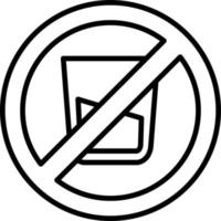 No Soft Drink Creative Icon Design vector