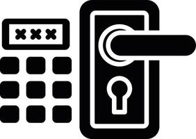 Door Lock Creative Icon Design vector