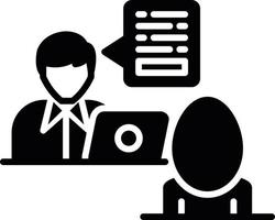 Interview Creative Icon Design vector