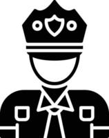 diseño de icono creativo de hombre policía vector