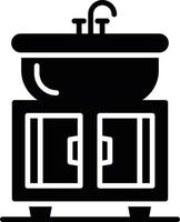 diseño de icono creativo de lavabo vector