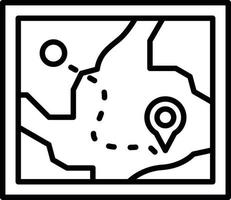 Map Creative Icon Design vector