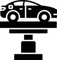 Car Lifter Creative Icon Design vector