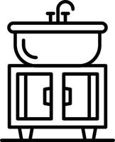 Washbasin Creative Icon Design vector