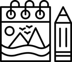 Sketchbook Creative Icon Design vector