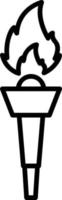Torch Creative Icon Design vector