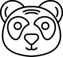 diseño de icono creativo panda vector