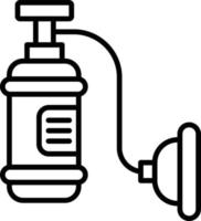 Oxygen Tank Creative Icon Design vector