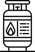 Gas Cilinder Creative Icon Design vector