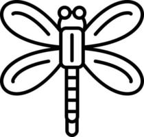 diseño de icono creativo de libélula vector