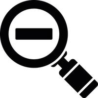 Zoom Out Creative Icon Design vector