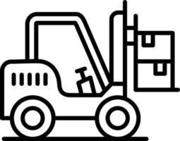 Forklift Creative Icon Design vector