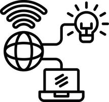 Internet Of Things Creative Icon Design vector