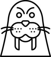 Walrus Creative Icon Design vector