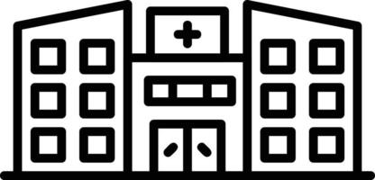 diseño de icono creativo de hospital vector