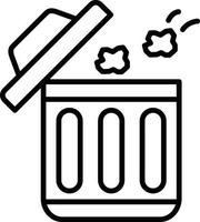 Throwing Trash Creative Icon Design vector