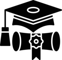 diseño de icono creativo de gorra de graduación vector