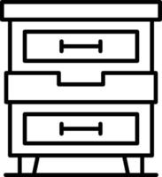 Drawers Creative Icon Design vector