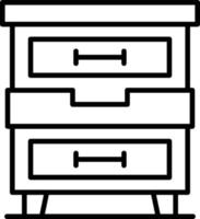 Drawers Creative Icon Design vector