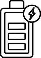 Charging Battery Creative Icon Design vector