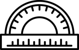 Protractor Creative Icon Design vector