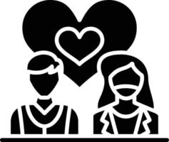 diseño de icono creativo de pareja vector