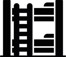Bunk Bed Creative Icon Design vector