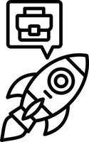 Rocket Creative Icon Design vector