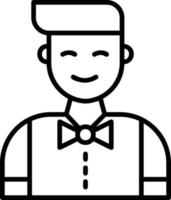 Waiter Creative Icon Design vector