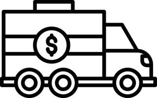 Bank Truck Creative Icon Design vector