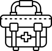 First Aid Kit Creative Icon Design vector